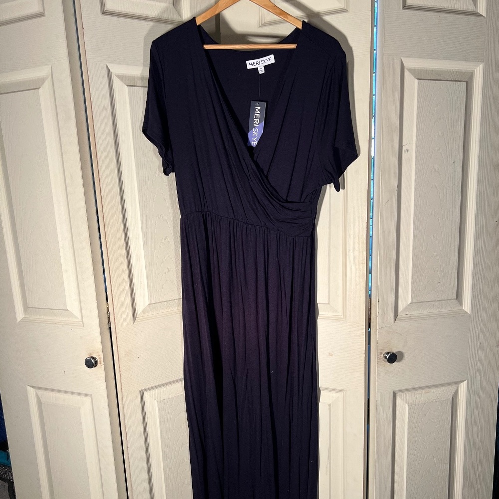 MeriSkye Blue Maxi Dress Size 2XL